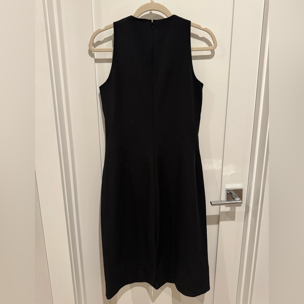 New Ralph Lauren Black Ponte Sheath Dress Classic Lined Workwear size 6 big bin - Picture 9 of 12